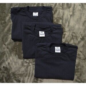 3 Pro Club Shirt Men’s 2XL Tall Black Crew Heavy Weight Short Sleeve